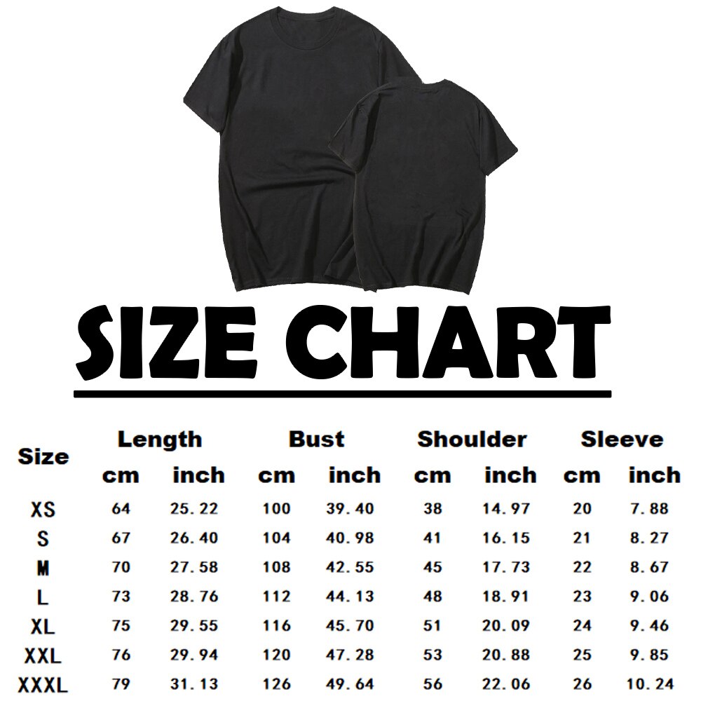 100% Cotton Black T-Shirt ~Round Neck ~Short-Sleeved