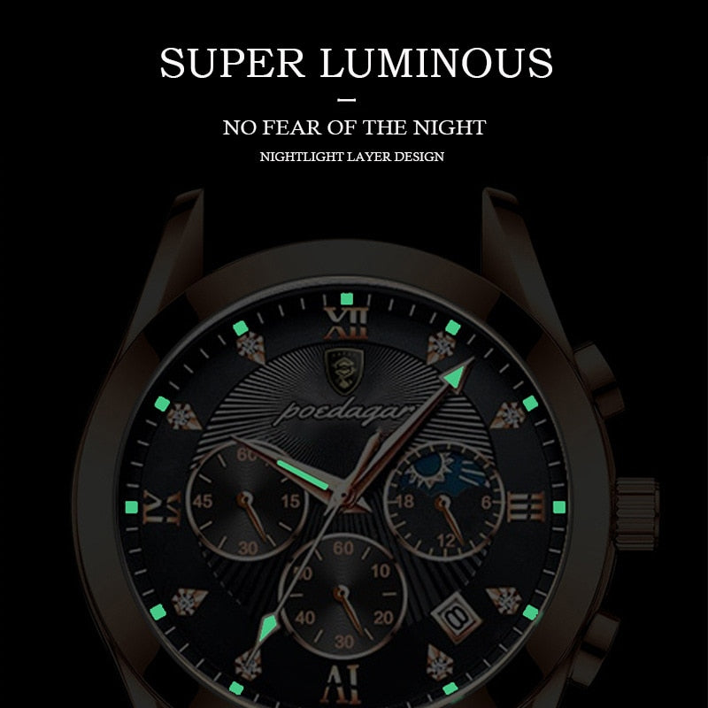 Mens Water resistant Quartz Wristwatch