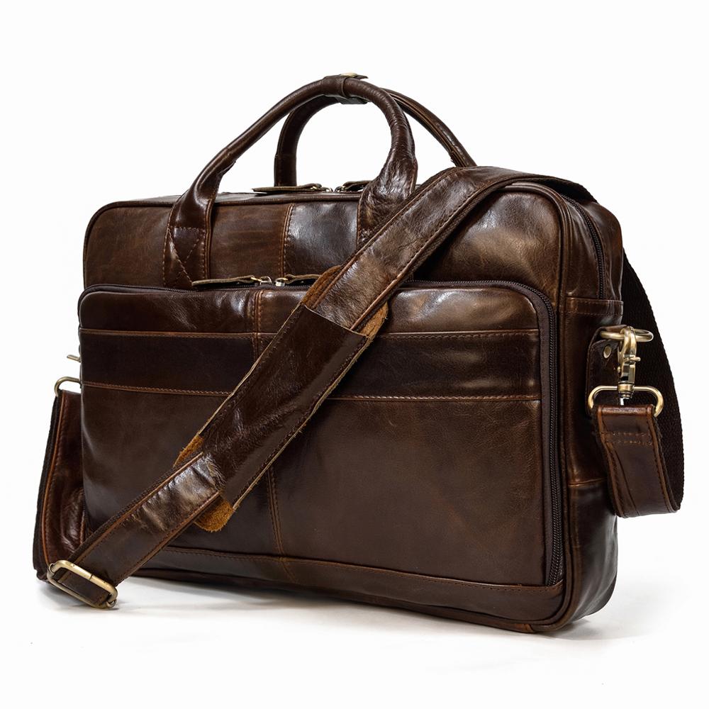 Men's Genuine Leather Briefcase/Laptop Carrier