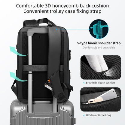 Anti-Theft Waterproof Men's Travel Bag/Backpack