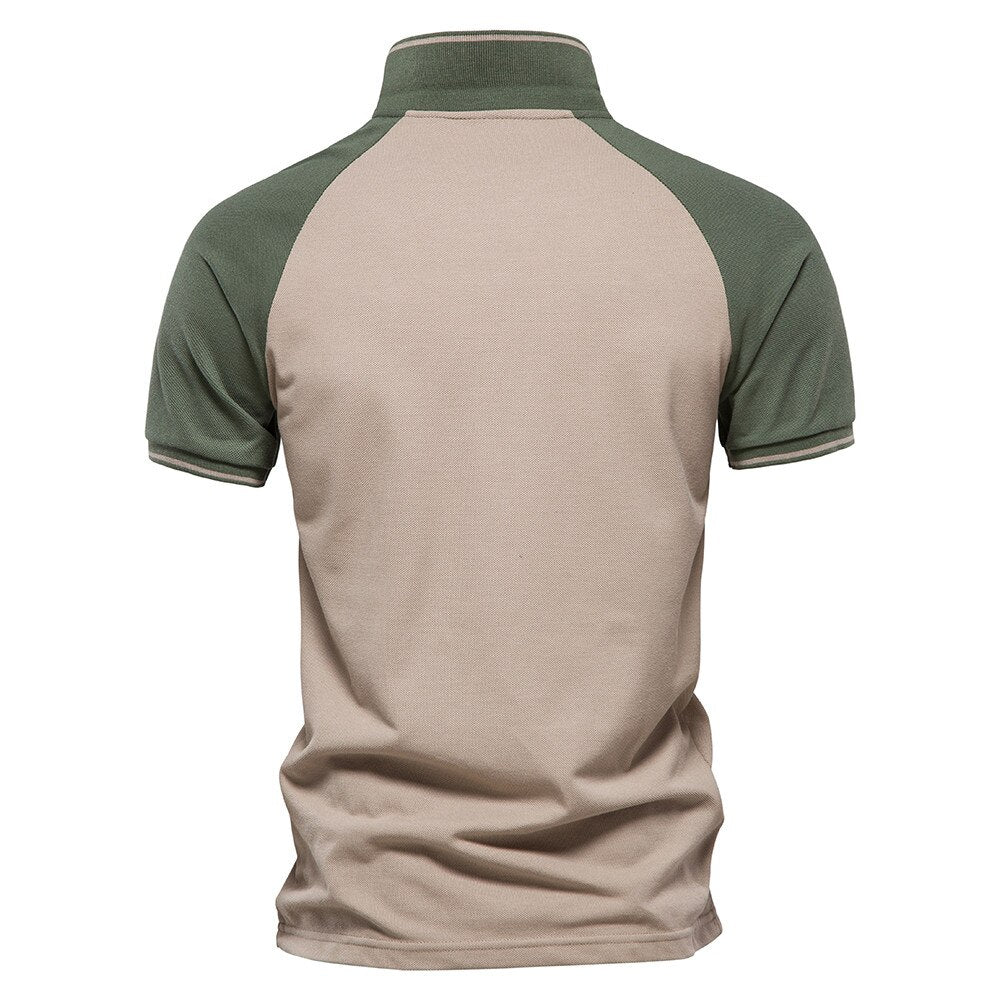 Men's Zipper Front Polo Shirt