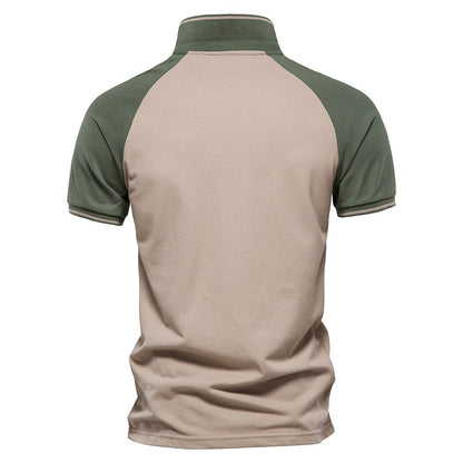Men's Zipper Front Polo Shirt