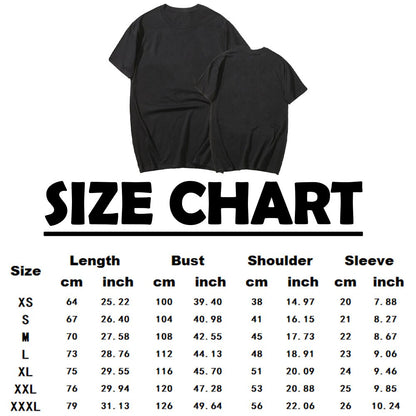 100% Cotton Black T-Shirt ~Round Neck ~Short-Sleeved