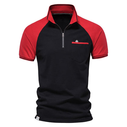 Men's Zipper Front Polo Shirt