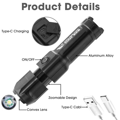 Rechargeable  Led Luminous Flashlight
