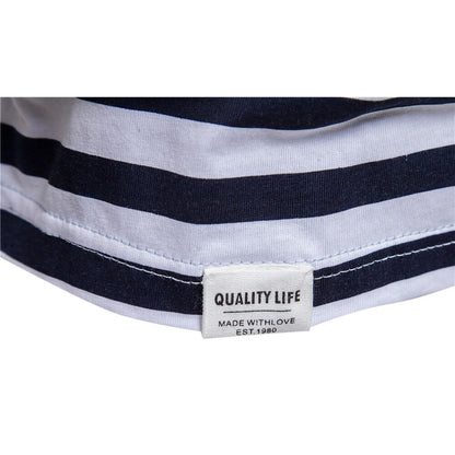 Men's Striped Slim Fit Short Sleeve T-Shirt