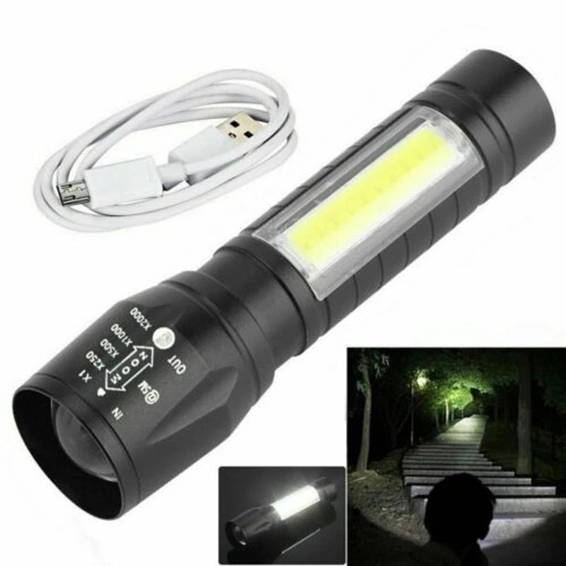 Rechargeable  Led Luminous Flashlight