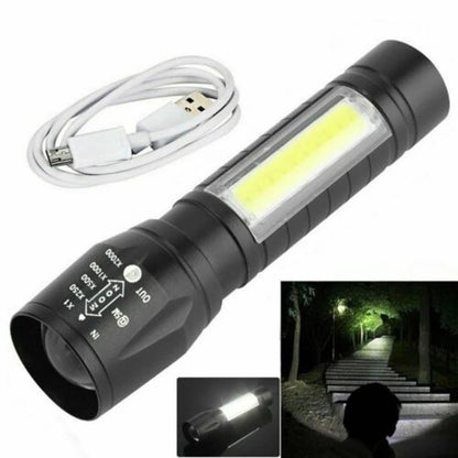 Rechargeable  Led Luminous Flashlight
