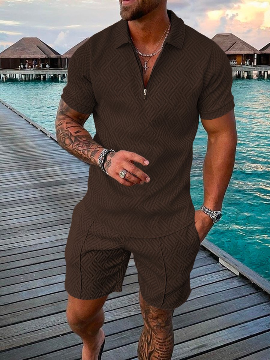 Mens 3D Printing Polo Shirt