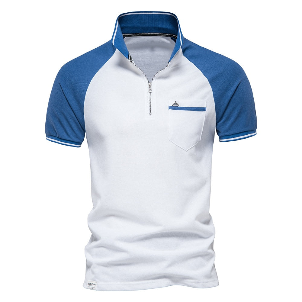 Men's Zipper Front Polo Shirt