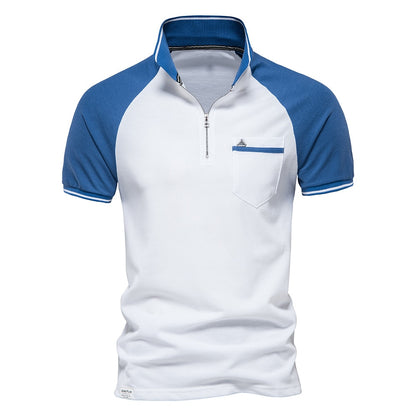 Men's Zipper Front Polo Shirt