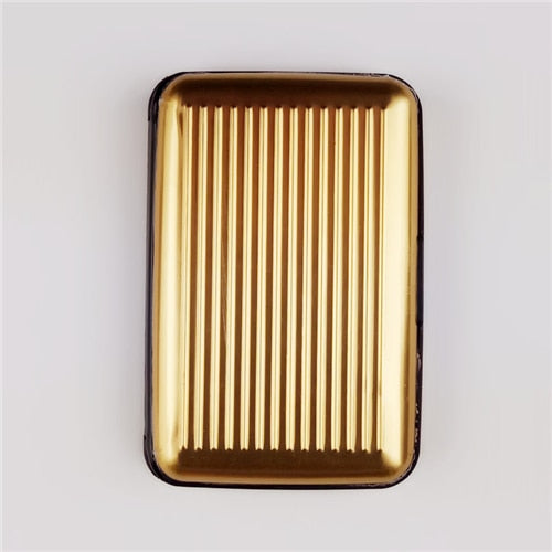 Men's Aluminum Bank Card Holder ~Anti-RFID Scanning Credit Card Holder