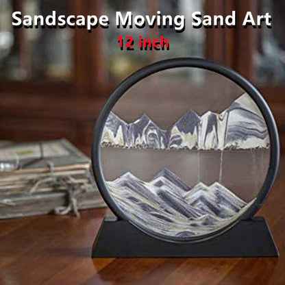 12 Inch Sand Scape Flowing Sand Art