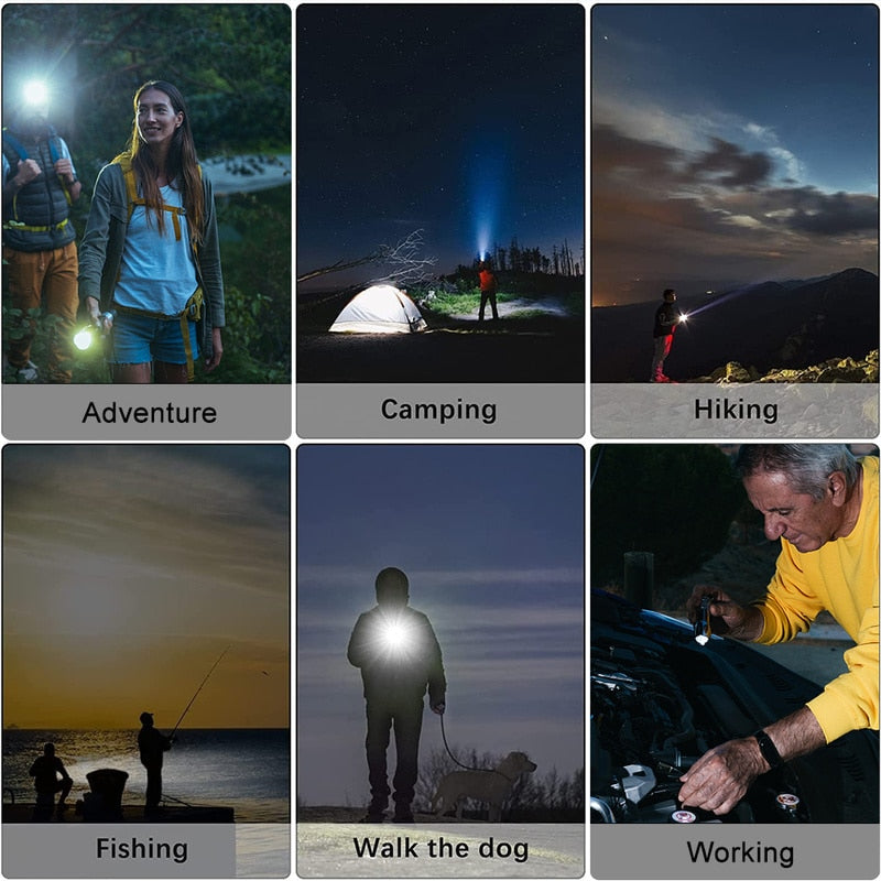 Rechargeable  Led Luminous Flashlight