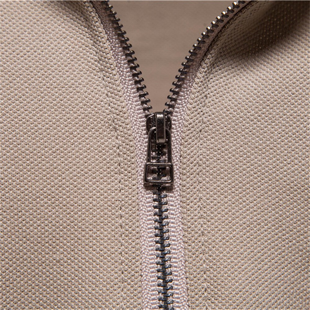 Men's Zipper Front Polo Shirt