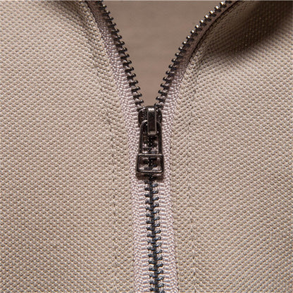 Men's Zipper Front Polo Shirt