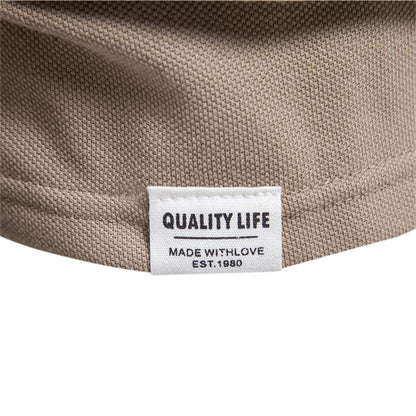 Men's Zipper Front Polo Shirt