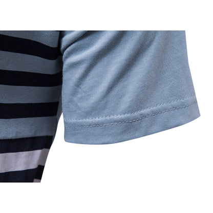 Men's Striped Slim Fit Short Sleeve T-Shirt